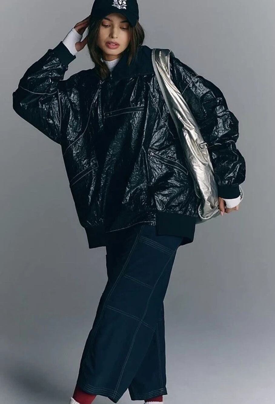 Free people Rough Ryder Tyvek pullover jacket size large NWT $248